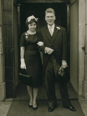 Yvon van Koezen en haar man in 1960