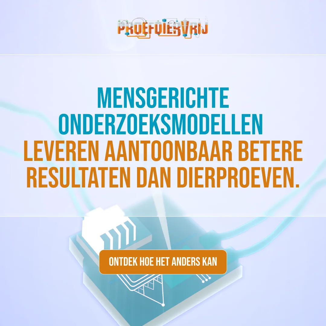 Sommige gewoontes zijn zo vanzelfsprekend dat ze zelden opnieuw worden bevraagd of doorgerekend. Dierproeven zijn er één van. Maar de wetenschap staat op een kantelpunt. Moderne technologie maakt onderzoek nauwkeuriger én humaner voor dier en mens. Het is tijd voor meer menselijkheid. 🐇 Ontdek waarom de toekomst proefdiervrij is.